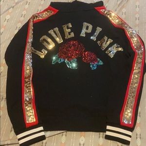 PINK sequin style sweater 🖤